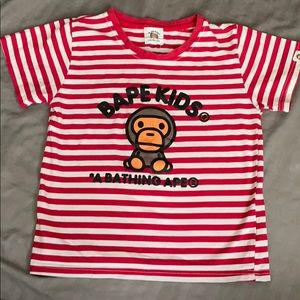 Bape kids logo tee